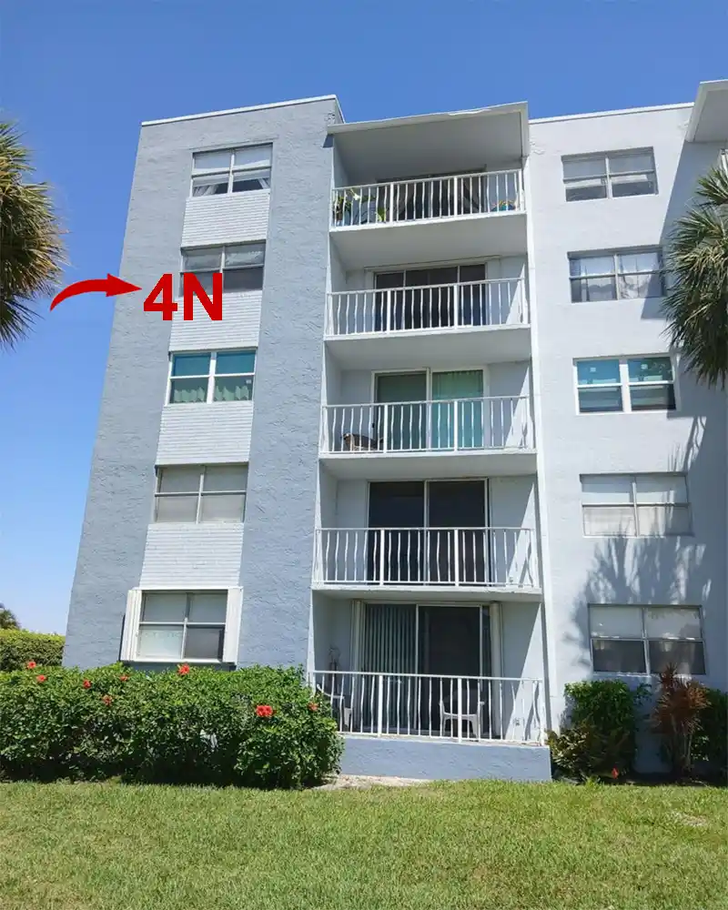 New Listing Coming Soon Breakwaters Condo <br>470 Executive Center Dr 4N, West Palm Beach, FL 33401 470 Executive Center Dr Red Arrow 4N West Palm Beach FL 33401-2979 Front Entrance of 470 Building Lite Blue