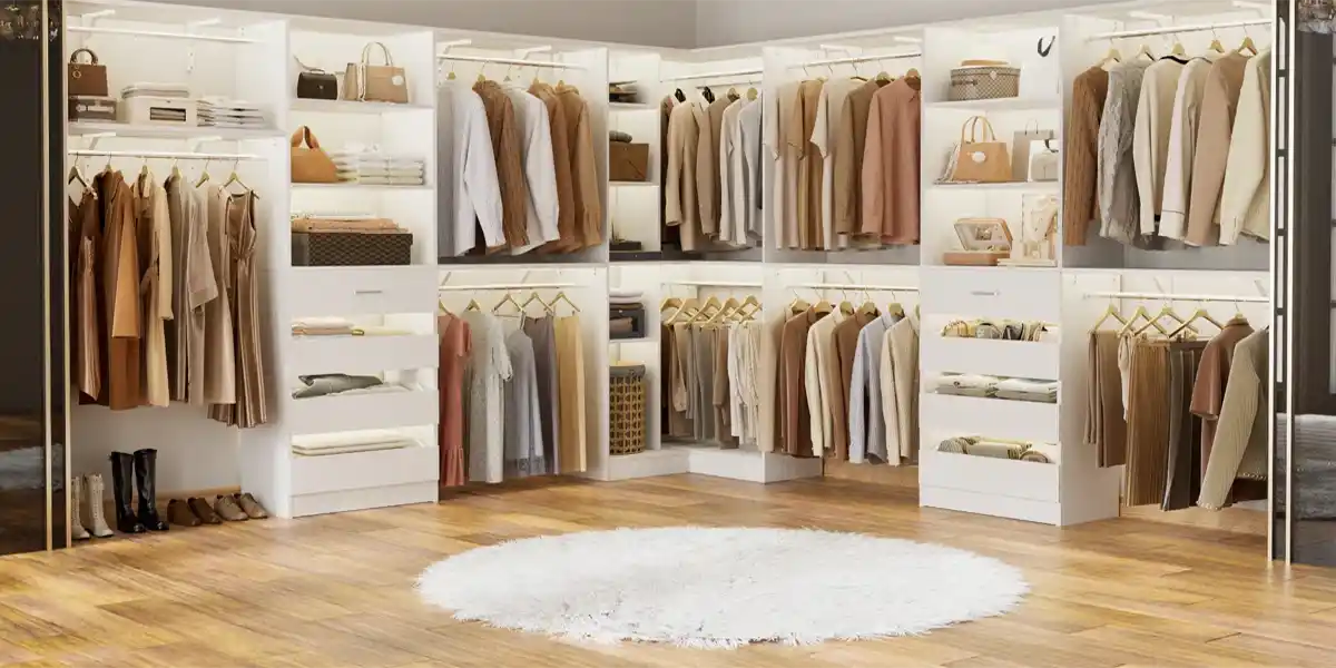 How To Organize My Home To Have The Best Life: Ultimate Room By Room Guide Image of Organized Closet with Shelves Built-ins - How to Organize My Home for the Best Life