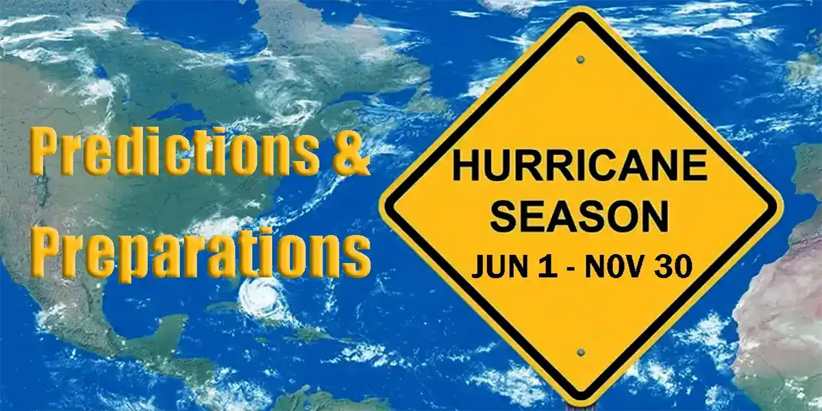 Hurricane Season Florida 2025 Predictions & Preparations Hurricane Season Florida Predictions & Preparations Gold Letters on Ocean Background