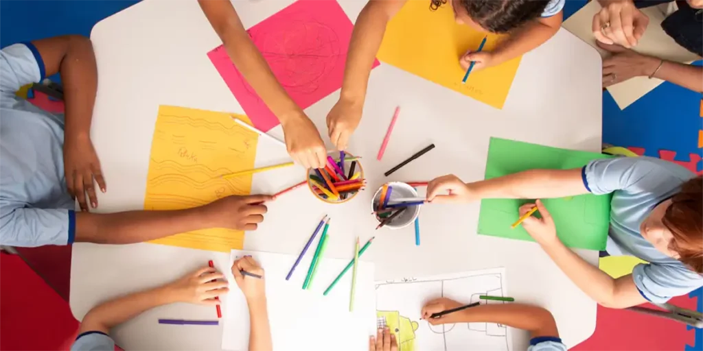 Summer Kids Activities Drawing Image