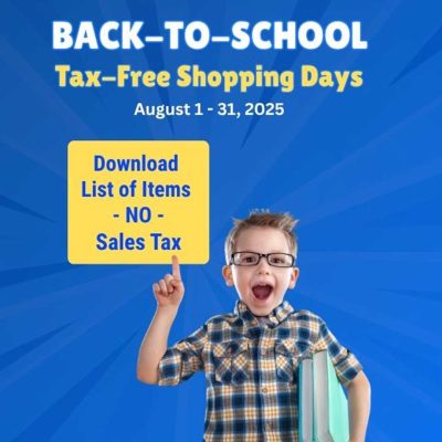 Florida Back to School Tax Free Holiday Download List Image